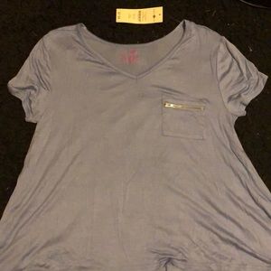 Never worn - blue v-neck top!